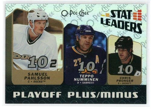 2007-08 O-Pee-Chee Hockey Stat Leaders Playoff Plus/Minus #SL16 | eBay