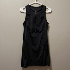 Athleta Match Point Dress in Black Size Medium Athleisure Pickleball