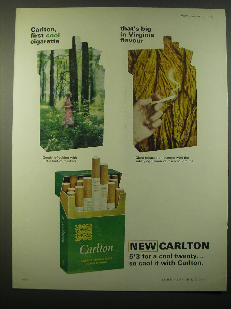 carlton cigarettes wikipedia 1965 Carlton Cigarettes Ad