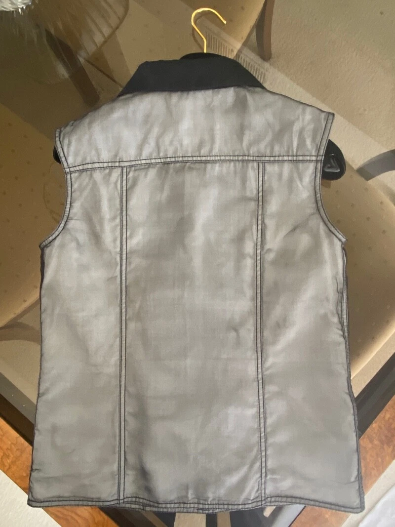 GILET CLASSICO CHANEL 2007 SPRING RUNWAY STRATIFICATO CON BOTTONI CC TAGLIA 38