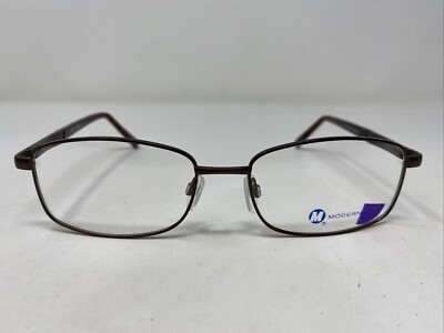 Modern FREEWAY MATTE BROWN 57-17-145 Metal Full Rim Eyeglasses Frame CQ45
