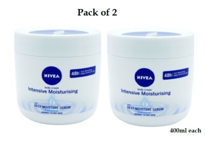 Nivea Körpercreme intensive feuchtigkeitsspendende Körpercreme (2er-Pack) je 400 ml