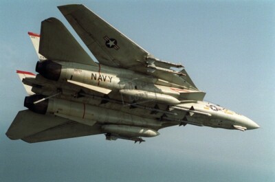 US NAVY USN F-14A Tomcat aircraft AIM-9 Sidewinder missiles 12X18 Photograph