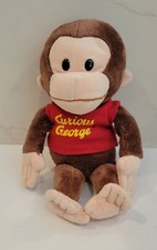 Gund Universal Studios Curious George Plush With Red Shirt 12  