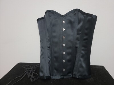 New W/Tag Kinnaird Of Ireland KN007 Satin Black 22'' Corset Dita Duchess Overbust