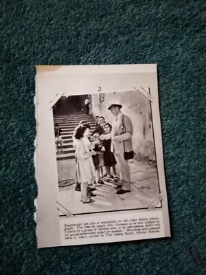 Di16 Ephemera 50er Jahre Filmbild Alec Guinness Valetta mit Fächern 