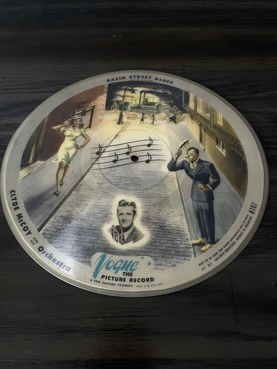 VTG Vogue Clyde McCoy Basin Street Blues Sugar Vinyl Picture Disc