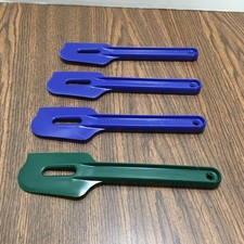 Tupperware Batter Paddle Scraper Spatula Set Of 4 Vintage NOS Made in USA