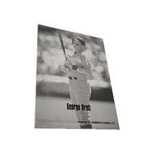 2004 Leaf Exhibits 1947-66PDP-SCR George Brett Printed Donruss Playoff LP /66