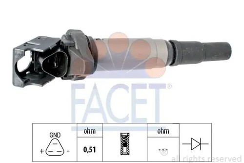 Bobina de encendido 9.6375 FACET para CITROËN PEUGEOT BMW MINI ROLLS-ROYCE DS - Imagen 1 de 1