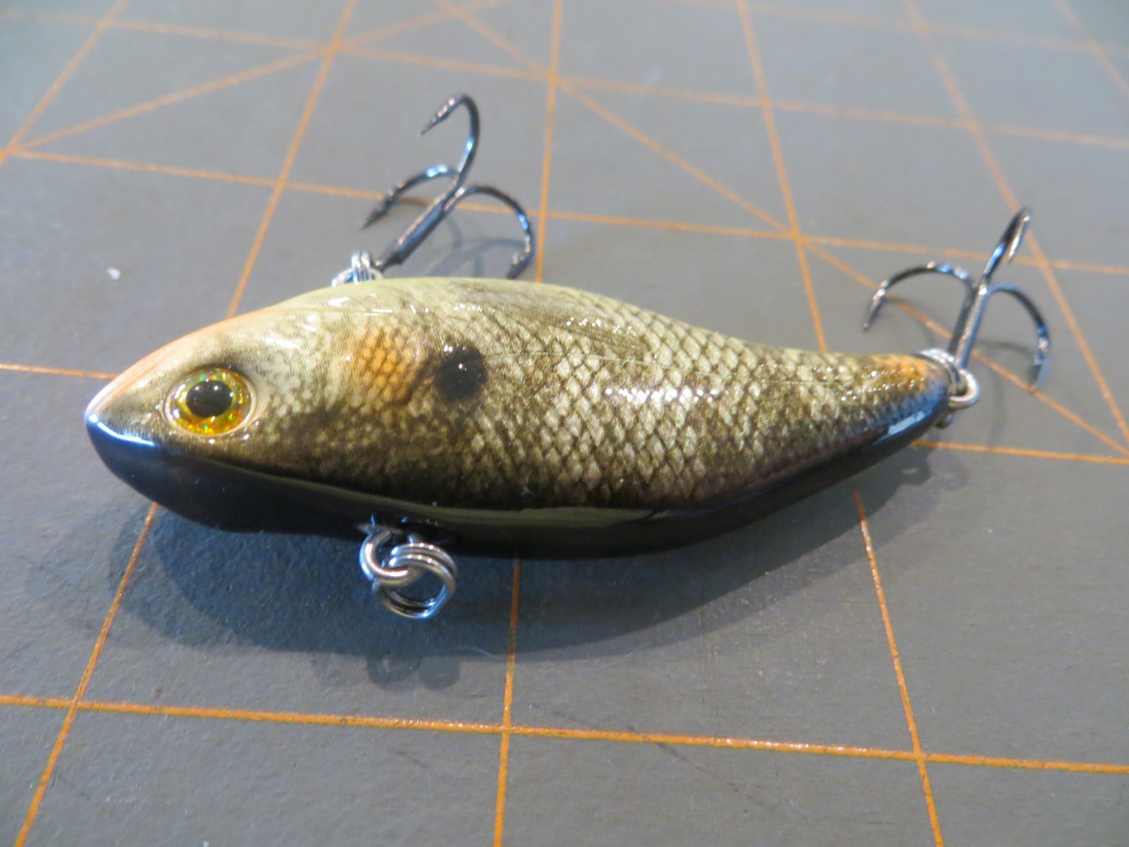 H2O Xpress Lipless Crankbait - Natural Bass - 2 1/4 inch