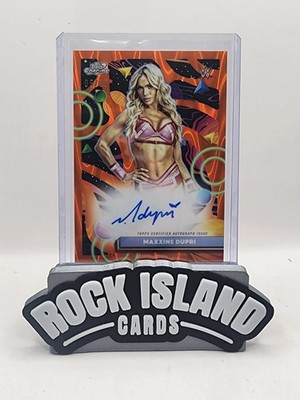 Maxxine Dupri 2026 Topps Cosmic Chrome WWE #CCA-MXD Orange Nucleus /25
