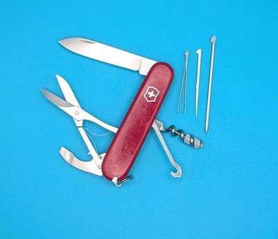 Victorinox Compact Swiss Army Knife Multi Tool 91mm Red! | eBay