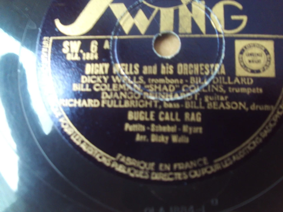 Django Reinhardt  78 tours  Dicky Wells and his orchestra tbe  JAZZ - Photo 4/4