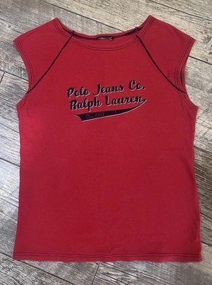 Vintage Ralph Lauren Polo Jeans Co. Spelled Out Tank Top Sleeveless 90s Y2K