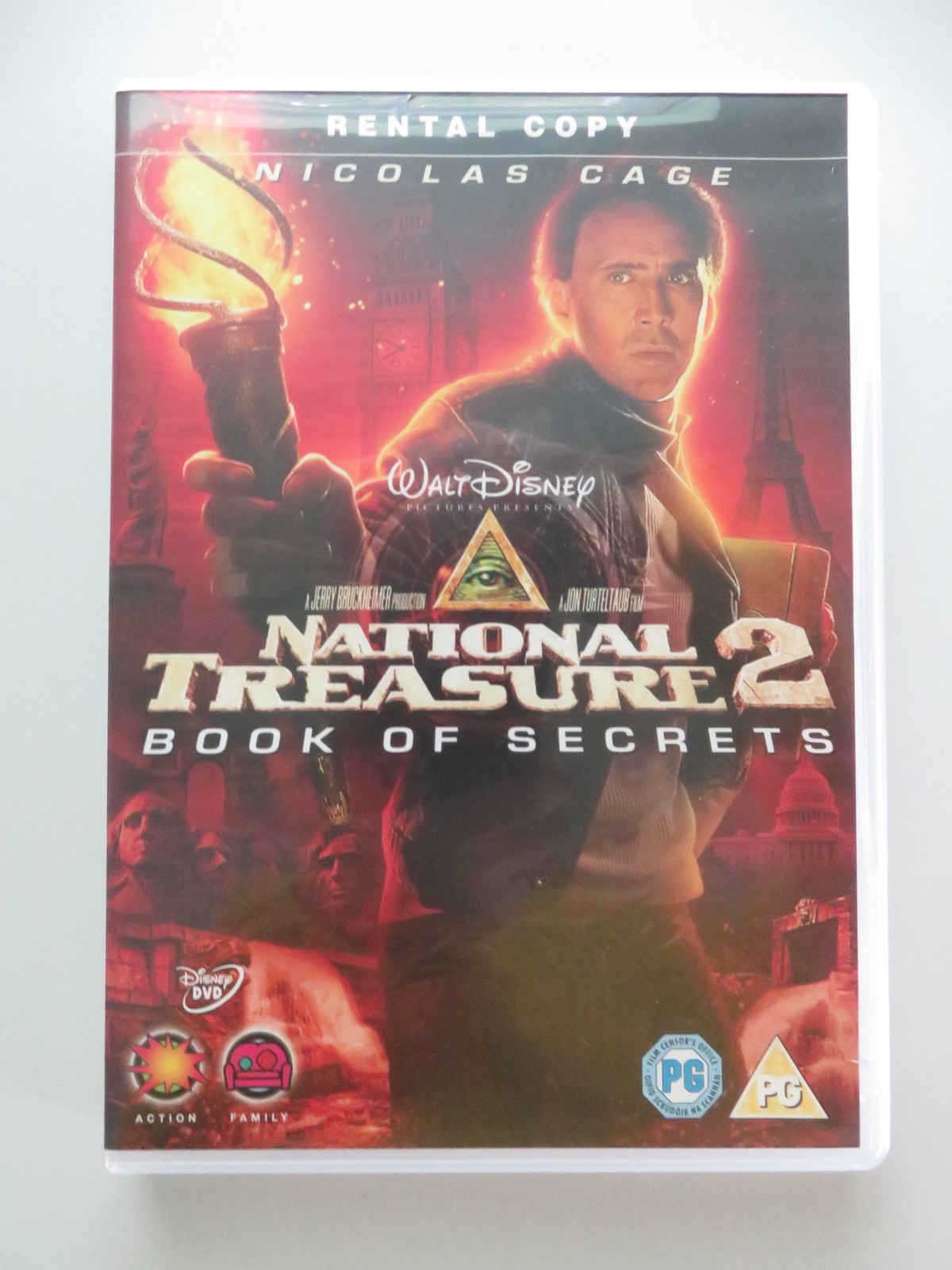 NATIONAL TREASURE: BOOK OF SECRETS (DVD) DISNEY NICOLAS CAGE 2007 REGION 2