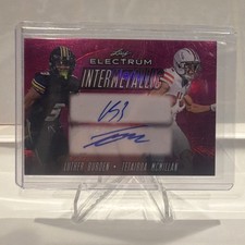Tetairoa McMillan / Luther Burden ‘24 Electrum Intermetallic Dual Autograph #4/4