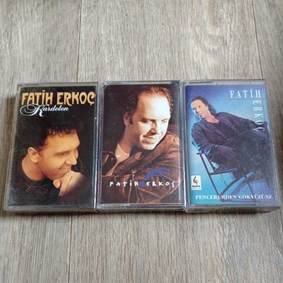 Fatih Erkoc 3x Turkish  Original  Cassette Albums 
