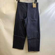 MADEWELL The Emmett Wide-Leg Crop Pants Women's Size 27 Ink