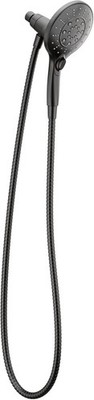 MOEN Engage Matte Black 6-Spray Handheld Showerhead Magnetic Set   3662EPBL