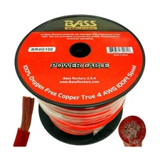 4 AWG 100 Feet Spool 100% OFC Copper Power Cable (BR4G100)