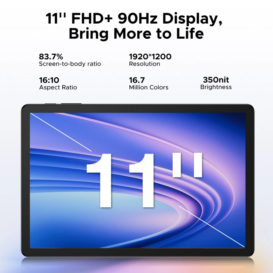 DOOGEE Tab G6+ Android 16 Tablet 11Inch 32GB+256GB 8000mAh Gemini AI Widevine L1 - Image 3 of 4