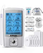 24 Modes TENS Unit Muscle Stimulator, Rechargeable Pulse Massager, 8 Pads for Pa