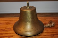 Bronze Brass Yacht Ship's Bell Maritime with Ringer Presented By Yacht Builder