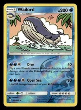 Wailord Rare Reverse Holo SM - Guardians Rising 30/145 NM Pokémon TCG
