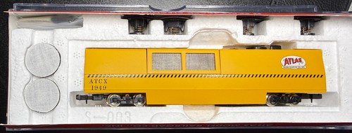 N Scale Atlas 32550 Mantenimiento de Camino MOW Limpieza de Pistas Coche Amarillo | Condition: Used