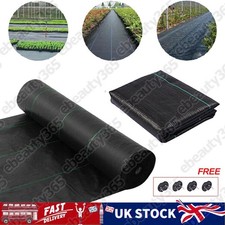 Weed Control Fabric Heavy Duty Ground Cover Membrane Sheet Garden Landscape