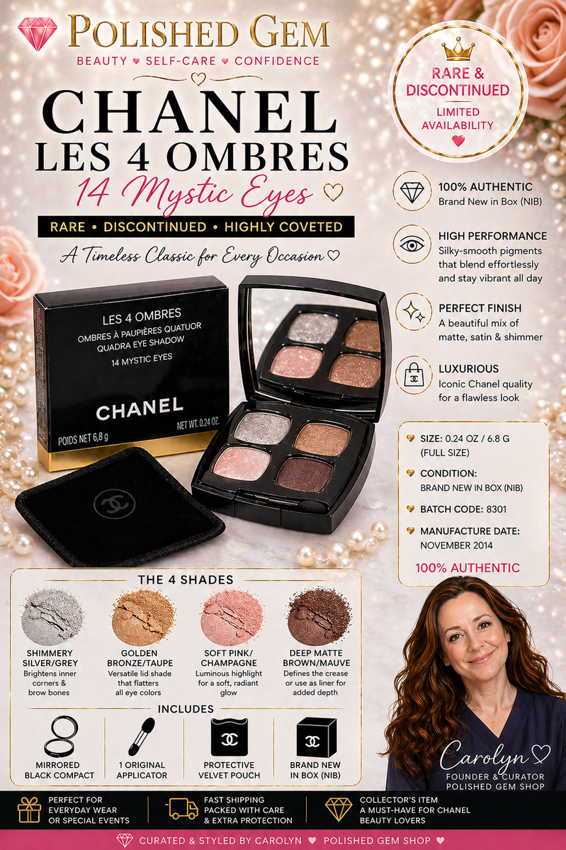 RARE Chanel Les 4 Ombres 14 Mystic Eyes Quad Eyeshadow - NIB