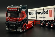 Scania S highline 4x2 belt trailer 3 axle "Top Transport" WSI truck models 1:50