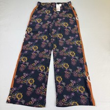 Johnny Was Workshop 100 Silk Palazzo Pants Womens Sz S Boho Wide Leg Floral NWT