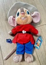 Vintage 1991 Fievel Plush American Tail Goes West Applause Cowboy Mouse 14"