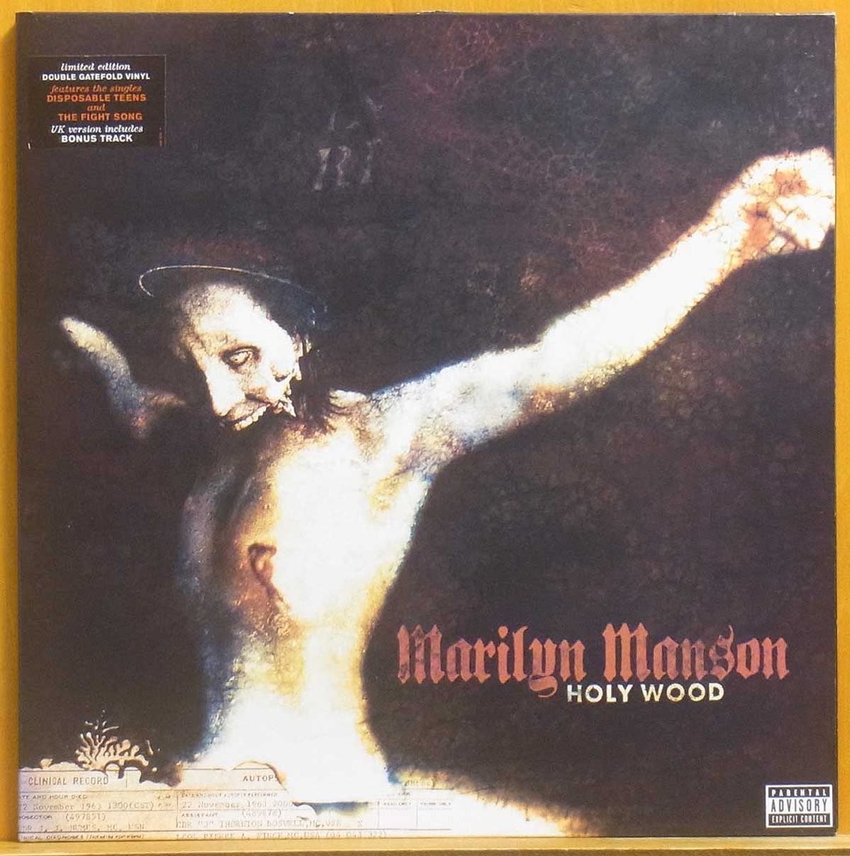 Marilyn Manson / Holy Wood 2000 UK Original 2LP Vinyl Nothing