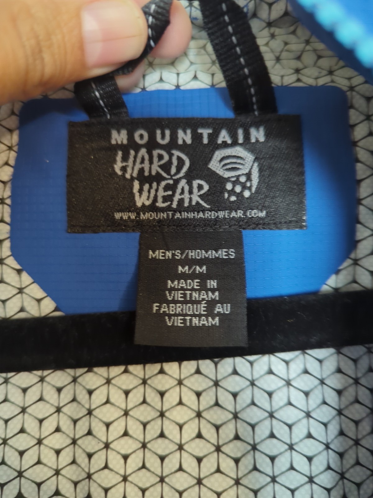 Mountain Hardware Mens Medium Rain Jacket Blue Fu… - image 2