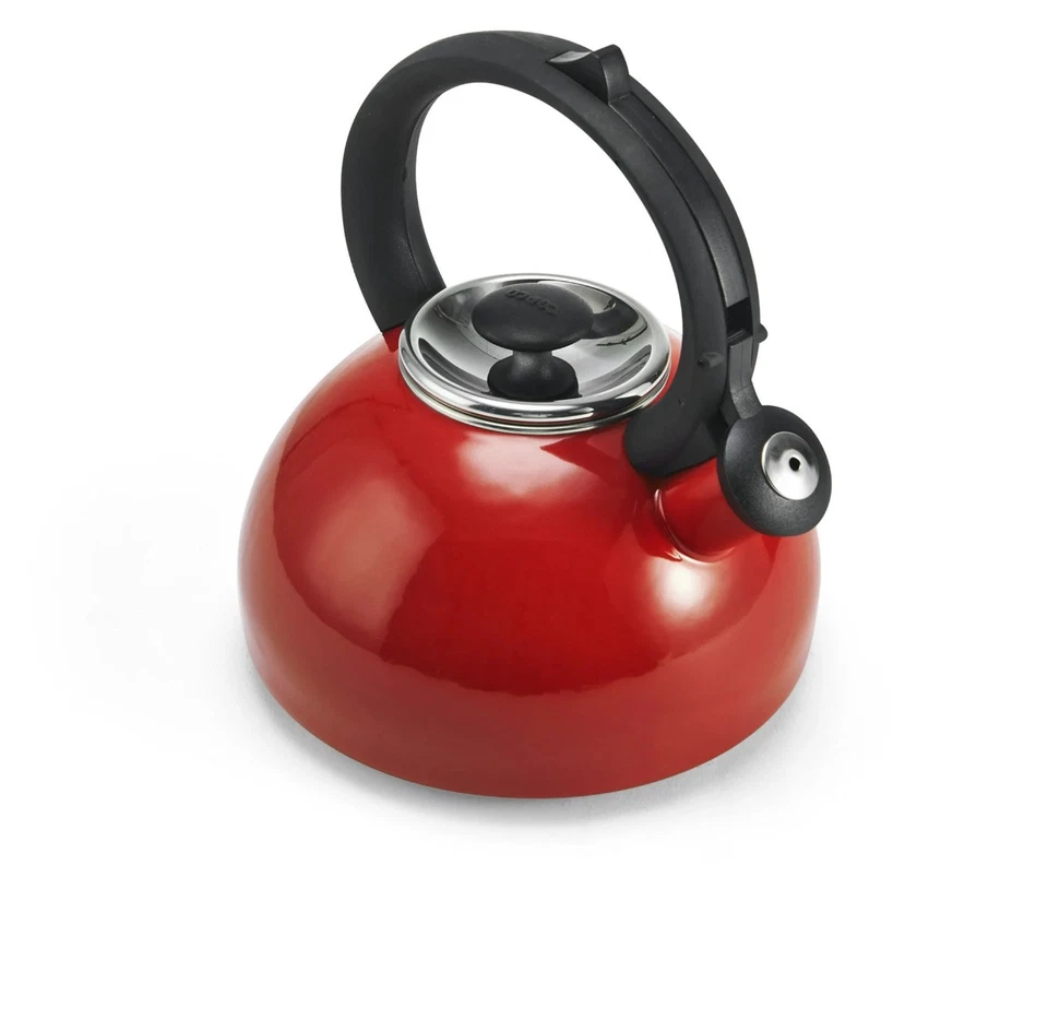 Tetera Copco Bellini Red Whistling 2 cuartos Esmalte sobre acero Foto 3 de 4