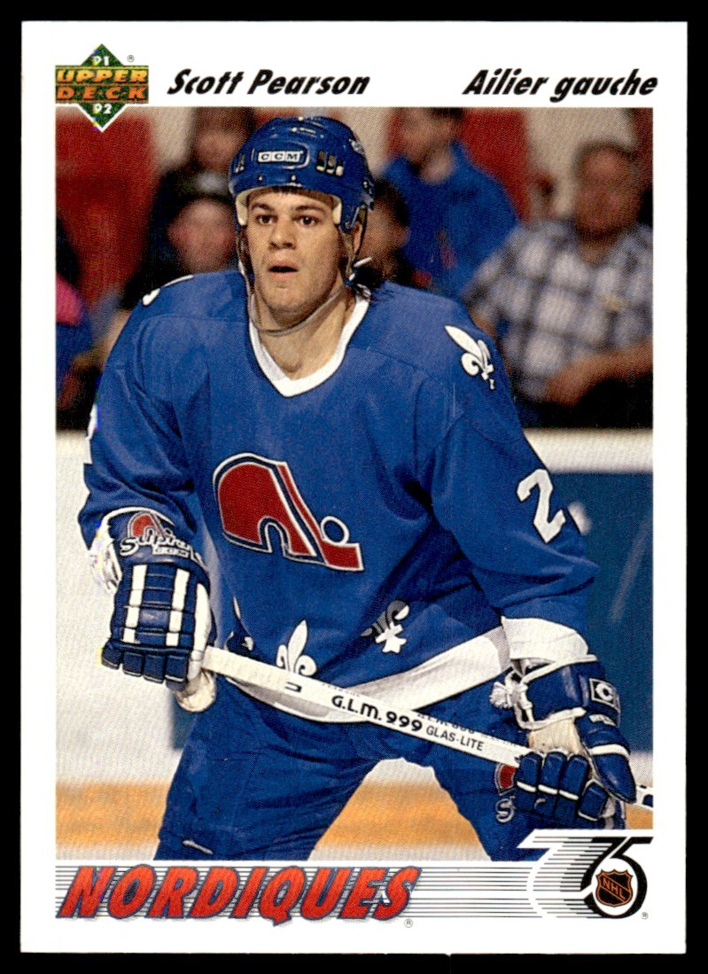 1991-92 Upper Deck French Scott Pearson Quebec Nordiques #336