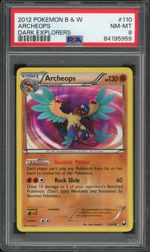 Pokemon PSA 8 NM-MT Dark Explorers Secret Rare Archeops 110/108