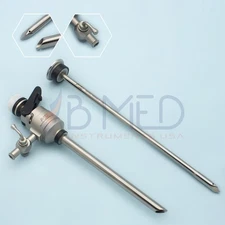 B Med Trocar & Cannula 10mm Multifunctional Valve Pyramidal Tip Laparoscopic USA