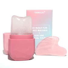Ice Roller and Gua Sha Set for Face, Eyes and Neck - Skin Care Beauty Tools to B