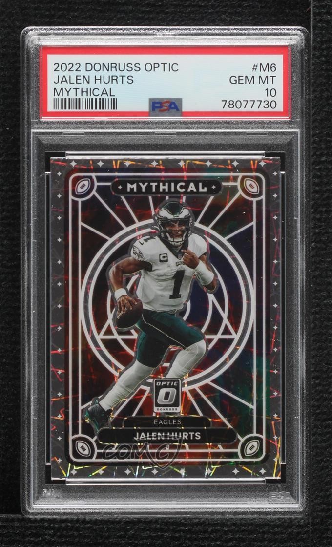 2022 Panini Donruss Optic Mythical Jalen Hurts #M-6 PSA 10 GEM MT 11oq