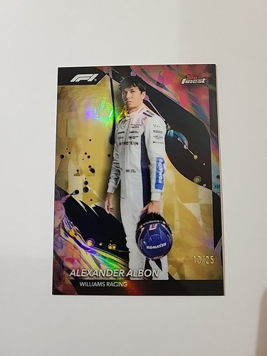 2024 Topps Finest Formula 1 Alexander Albon #119 Uncommon Gold Refractor /25