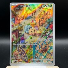 Pokemon TCG Bramblin Illustration Rare SV02: Paldea Evolved 198/193 2023 Grass on eBay