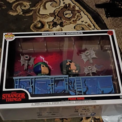 Funko Pop! Moments Deluxe Stranger Things Dustin Eddie Demobat Vinyl Figure #05
