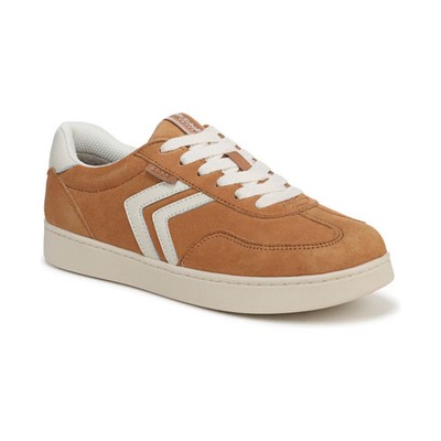 Women's Rebel Sport Lace Up Sneakers Camelot/Off White Leather