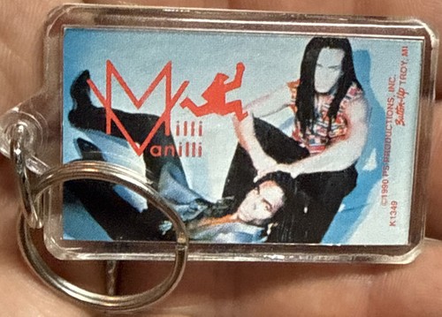 Milli Vanilli Acrylic Keychain 1990 Licensed Authentic