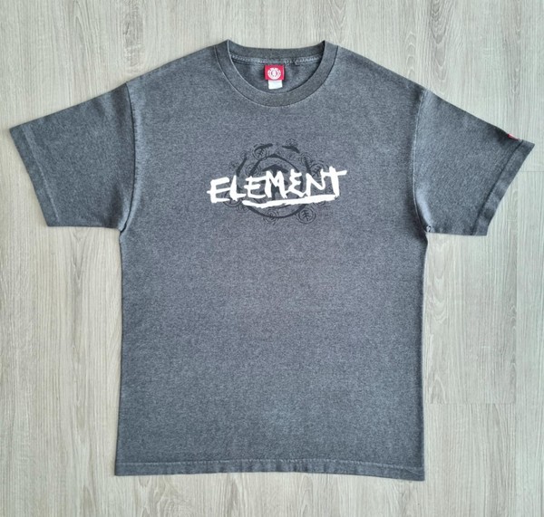 Vintage ELEMENT Skateboards Shirt L OG Logo Graffiti Baker Flip Skate Birdhouse