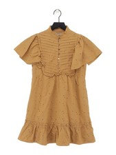 Lost & Wander A-Line Midi Dress XS in Brown